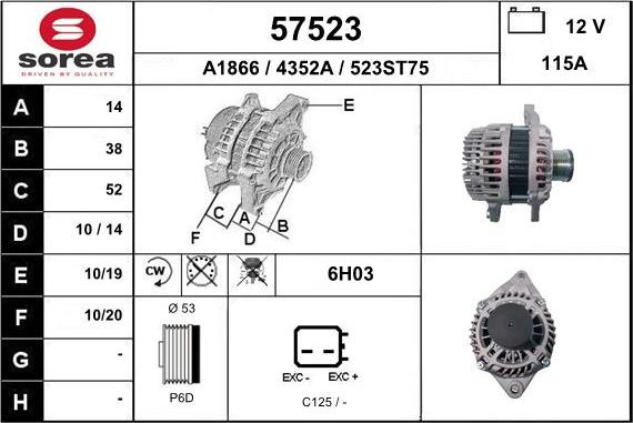 EAI 57523 - Alternatore autozon.pro