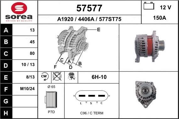 EAI 57577 - Alternatore autozon.pro