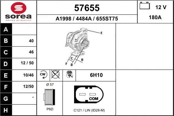 EAI 57655 - Alternatore autozon.pro