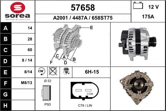 EAI 57658 - Alternatore autozon.pro