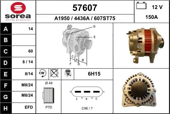 EAI 57607 - Alternatore autozon.pro