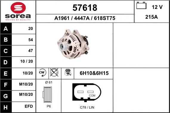 EAI 57618 - Alternatore autozon.pro