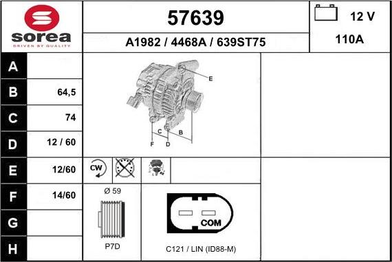 EAI 57639 - Alternatore autozon.pro