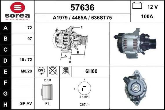 EAI 57636 - Alternatore autozon.pro