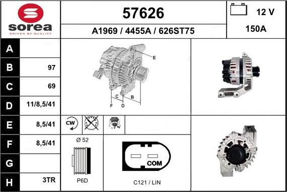 EAI 57626 - Alternatore autozon.pro