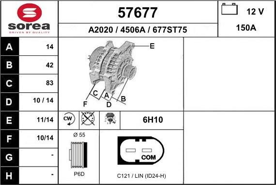 EAI 57677 - Alternatore autozon.pro