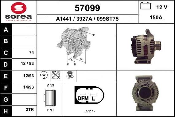 EAI 57099 - Alternatore autozon.pro