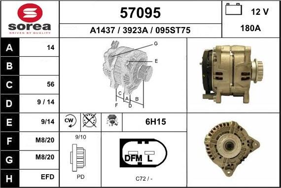 EAI 57095 - Alternatore autozon.pro