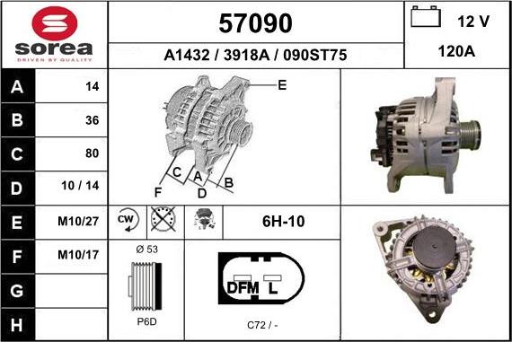 EAI 57090 - Alternatore autozon.pro