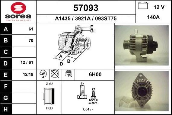 EAI 57093 - Alternatore autozon.pro