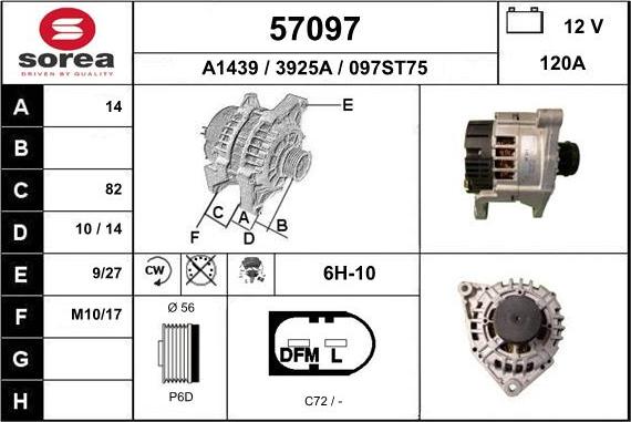 EAI 57097 - Alternatore autozon.pro