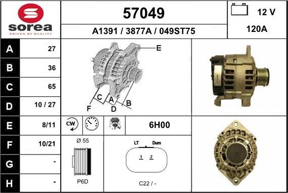 EAI 57049 - Alternatore autozon.pro