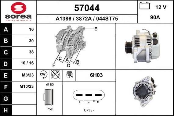 EAI 57044 - Alternatore autozon.pro