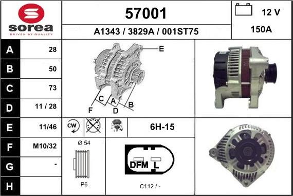 EAI 57001 - Alternatore autozon.pro