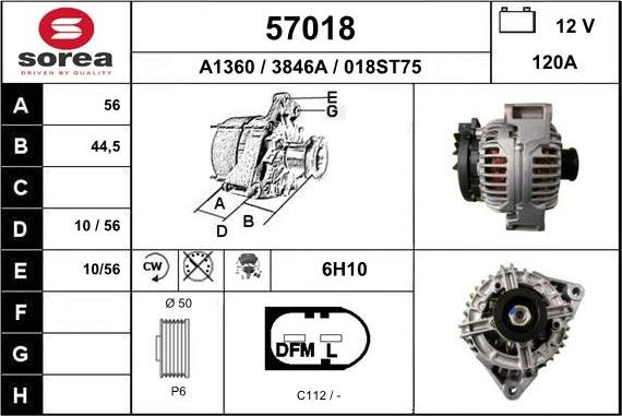 EAI 57018 - Alternatore autozon.pro