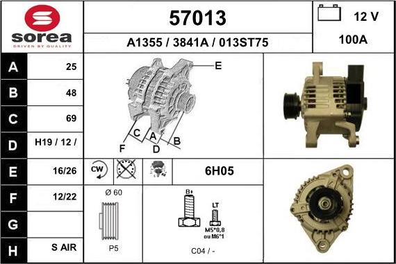 EAI 57013 - Alternatore autozon.pro