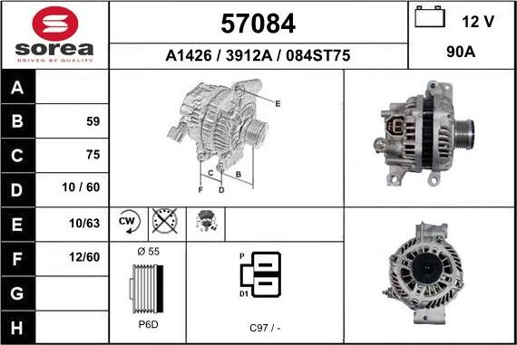 EAI 57084 - Alternatore autozon.pro