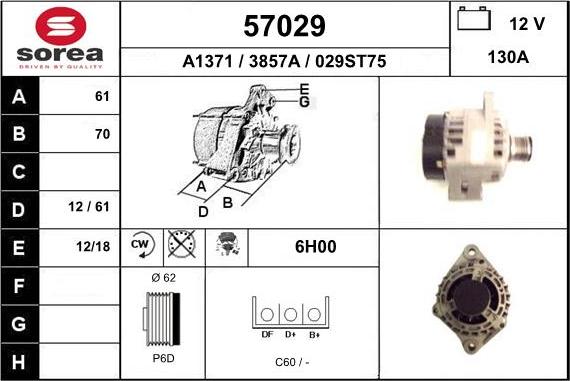 EAI 57029 - Alternatore autozon.pro