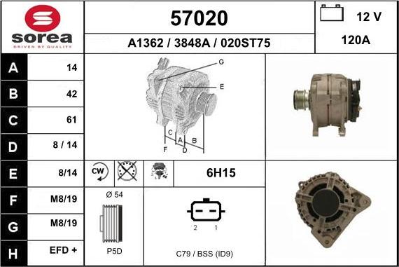 EAI 57020 - Alternatore autozon.pro