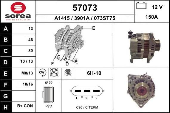 EAI 57073 - Alternatore autozon.pro