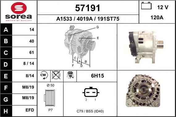 EAI 57191 - Alternatore autozon.pro