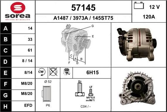 EAI 57145 - Alternatore autozon.pro