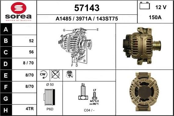 EAI 57143 - Alternatore autozon.pro