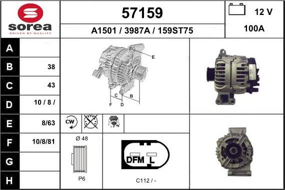 EAI 57159 - Alternatore autozon.pro