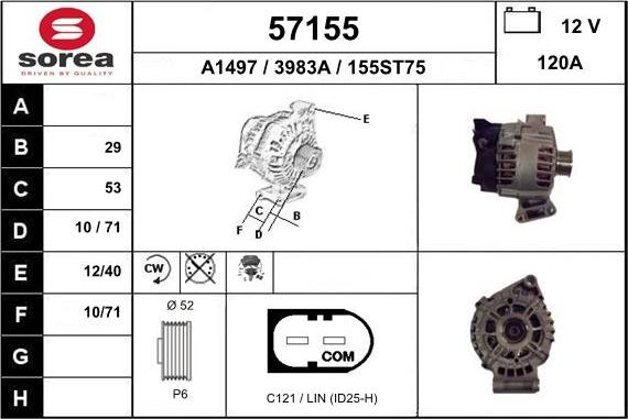 EAI 57155 - Alternatore autozon.pro