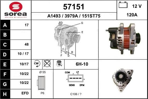 EAI 57151 - Alternatore autozon.pro