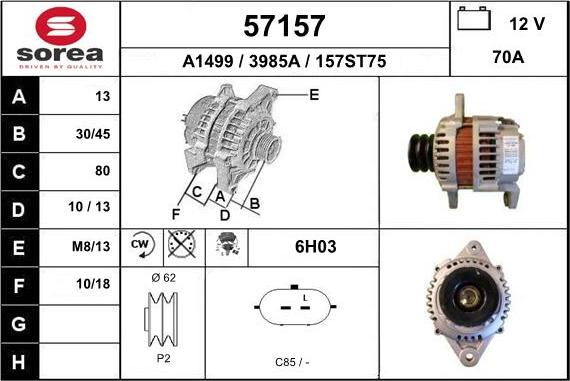 EAI 57157 - Alternatore autozon.pro