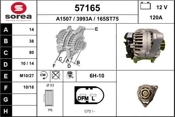 EAI 57165 - Alternatore autozon.pro