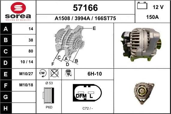 EAI 57166 - Alternatore autozon.pro