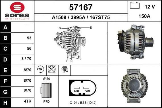 EAI 57167 - Alternatore autozon.pro