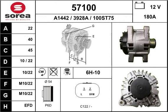 EAI 57100 - Alternatore autozon.pro