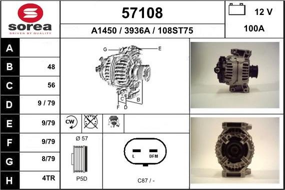 EAI 57108 - Alternatore autozon.pro