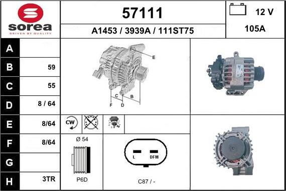 EAI 57111 - Alternatore autozon.pro