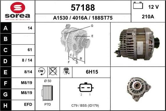 EAI 57188 - Alternatore autozon.pro