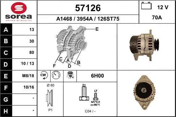 EAI 57126 - Alternatore autozon.pro