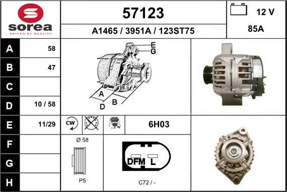 EAI 57123 - Alternatore autozon.pro