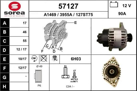 EAI 57127 - Alternatore autozon.pro