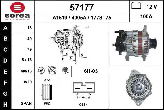 EAI 57177 - Alternatore autozon.pro