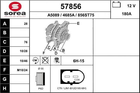 EAI 57856 - Alternatore autozon.pro