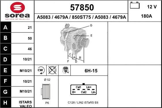 EAI 57850 - Alternatore autozon.pro