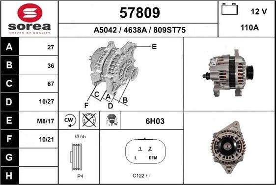 EAI 57809 - Alternatore autozon.pro