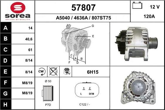 EAI 57807 - Alternatore autozon.pro