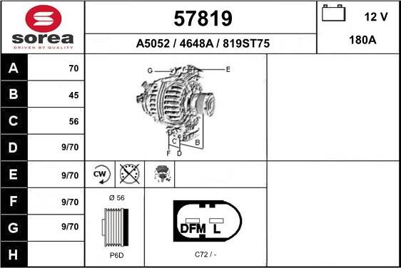 EAI 57819 - Alternatore autozon.pro