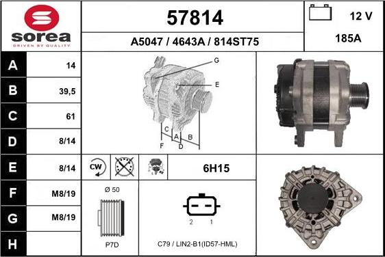 EAI 57814 - Alternatore autozon.pro