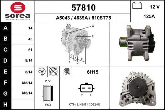 EAI 57810 - Alternatore autozon.pro