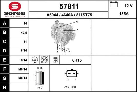 EAI 57811 - Alternatore autozon.pro